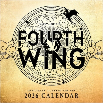 Fourth Wing Officially Licensed Fan Art 2026 Wall Calendar by Entangled