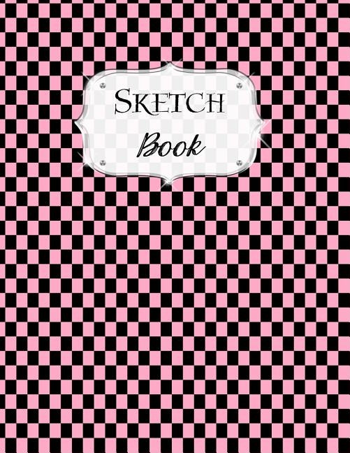 Sketch Book: Checkered Sketchbook Scetchpad for Drawing or Doodling Notebook Pad for Creative Artists Pink Black by Artist Series, Avenue J.