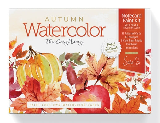 Watercolor the Easy Way Paint-Your-Own Watercolor Cards Autumn: Notecard Paint Kit with Paint and Brush Included by Berrenson, Sara