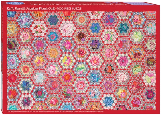 Kaffe Fassett's Fabulous Florals Quilt Jigsaw Puzzle for Adults: 1000 Pieces, Dimensions 29.5 X 19.7 by Fassett, Kaffe
