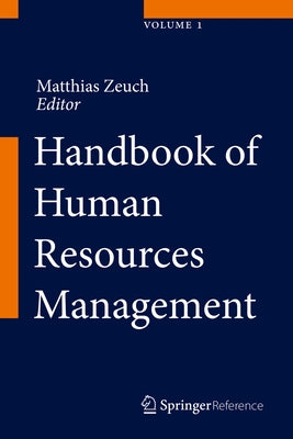 Handbook of Human Resources Management by Zeuch, Matthias