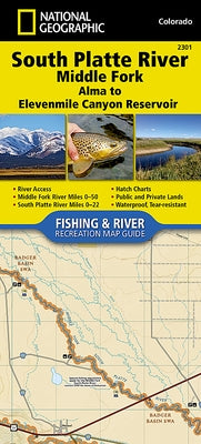 South Platte River [Middle Fork], Alma to Elevenmile Canyon Reservoir Map by National Geographic Maps