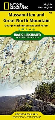 Massanutten and Great North Mountains Map [George Washington National Forest] by National Geographic Maps