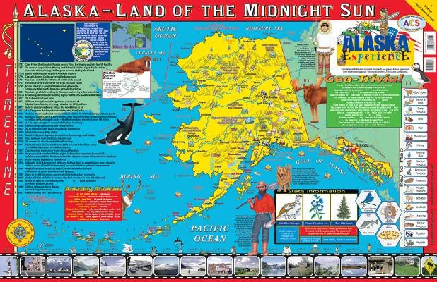The Alaska Experience Poster/Map! by Gallopade International