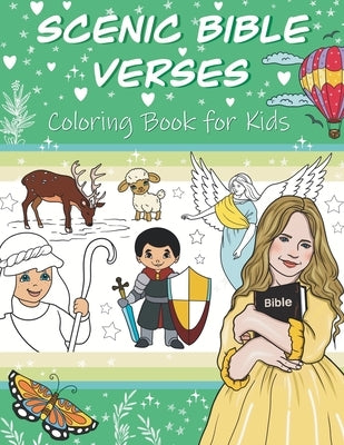 Scenic Bible Verses Coloring Book for Kids by Keep It Movinyc