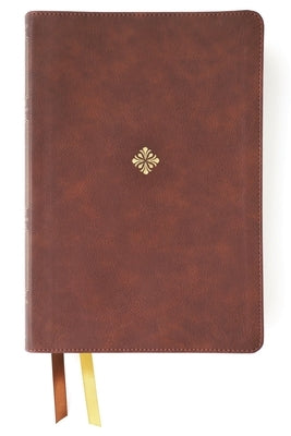 Nkjv, Thompson Chain-Reference Bible, Large Print, Leathersoft, Brown, Red Letter, Thumb Indexed, Comfort Print by Thompson, Frank Charles