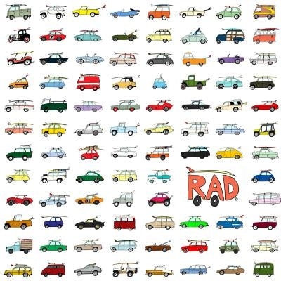 Rad Cars with Rad Surfboards on Them by Butler, Kevin