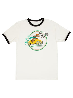 Go, Dog, Go Unisex Ringer T-Shirt X-Large by Out of Print