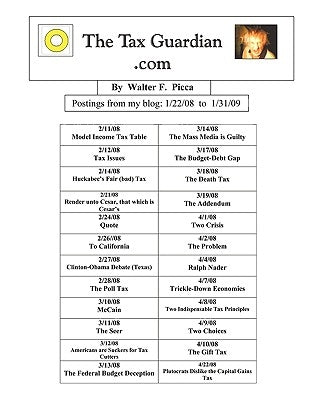 The Tax Guardian.com by Picca, Walter F.