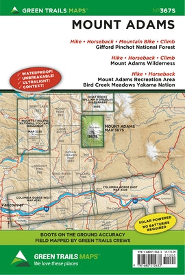 Mount Adams, Wa No. 367s by Maps, Green Trails