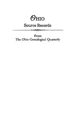 Ohio Source Records by Ohio Genealogical Society