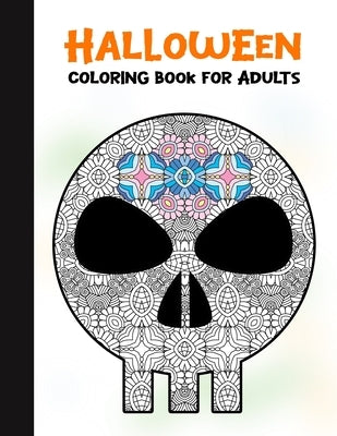 Halloween Coloring Book for Adults: 50 Halloween Illustrations Printed On One Side, Safe For Markers - Fun Craft Activity Gift - Stress Relieving Desi by Books, Spooky House