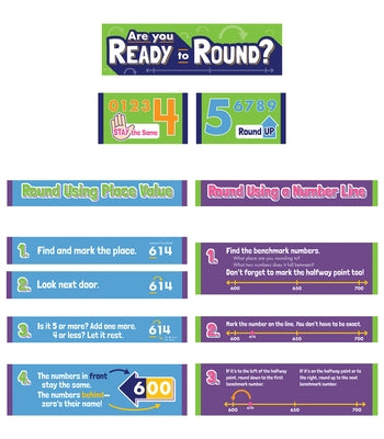 Rounding Numbers Mini Bulletin Board Set by Carson Dellosa Education