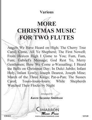 More Christmas Music for Two Flutes by Smithson, Karen Suzanne