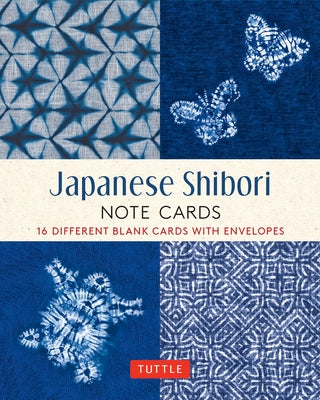 Japanese Shibori, 16 Note Cards: 16 Different Blank Cards with 17 Patterned Envelopes in a Keepsake Box! by Tuttle Publishing