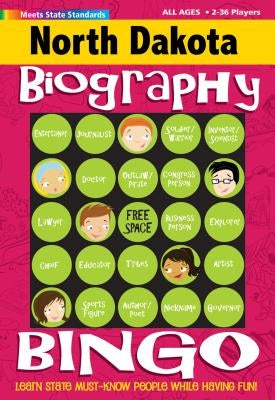 North Dakato Biography Bingo by Gallopade International