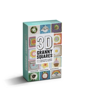 3D Granny Squares: Crochet Cards for 52 Pop-Up Granny Squares by Moore, Sharna