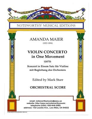 Violin Concerto in One Movement: Orchestral Score by Starr, Mark