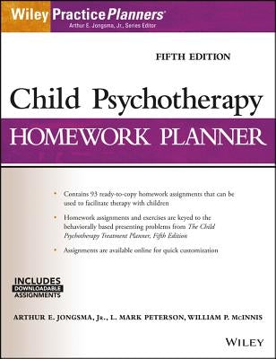 Child Psychotherapy Homework Planner by Berghuis, David J.