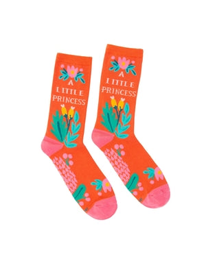 Puffin in Bloom: A Little Princess Socks - Large by Out of Print