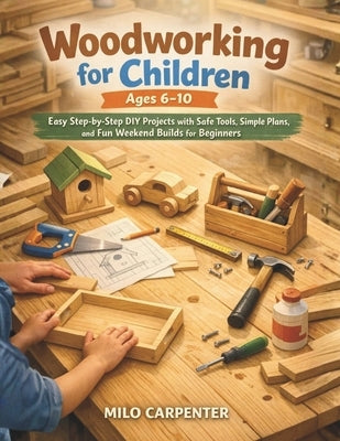 Woodworking for Children Ages 6-10: Easy Step-by-Step DIY Projects with Safe Tools, Simple Plans, and Fun Weekend Builds for Beginners by Carpenter, Milo