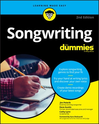 Songwriting for Dummies by Peterik, Jim