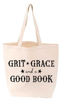 Grit, Grace, and a Good Book Tote by Gibbs Smith Gift