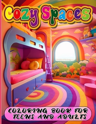 Cozy Spaces: Coloring Book for Teens and Adults: Super Cute Designs of Cozy, Hygge Spaces for Relaxation (Cozy Spaces Coloring) by Fran J Bolden