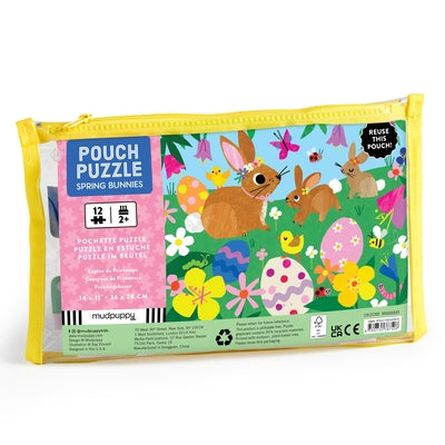 Spring Bunnies 12 Piece Pouch Puzzle by Mudpuppy