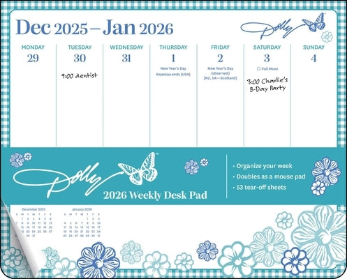 Dolly Parton 2026 Weekly Desk Pad Calendar by Andrews McMeel Publishing
