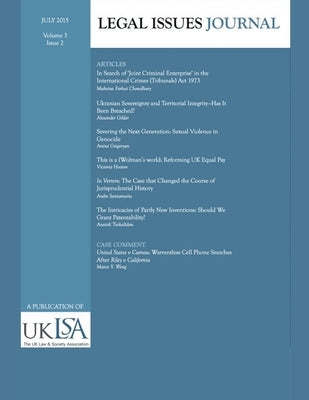Legal Issues Journal 3(2) by Association, United Kingdom Law and Soci