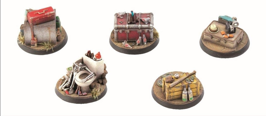Fallout - Wasteland Warfare - Terrain Exp. Objective Markers 1 by Modiphius