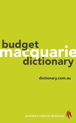 Macquarie Budget Dictionary by Dictionary, Macquarie