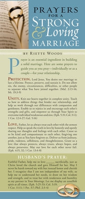 Prayers for a Strong and Loving Marriage 50-Pack by Woods, Riette
