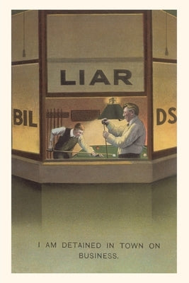 Vintage Journal Liars at Billiard Parlor by Found Image Press