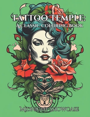 Tattoo Temple: A Classic Coloring Book by Showcase, Midnight