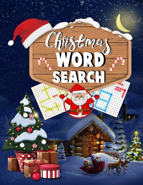 Christmas word search.: Easy Large Print Puzzle Book for Adults, Kids & Everyone for the 25 Days of Christmas. by Press House, Blue Moon