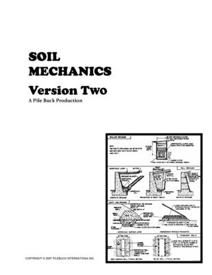 Soil Mechanics Volume Two by Buck, Pile
