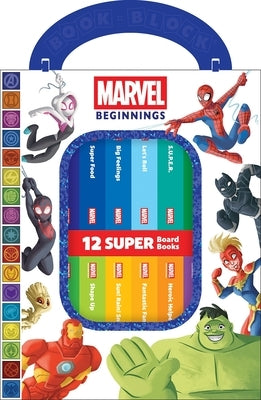 Marvel Beginnings: 12 Super Board Books by Pi Kids