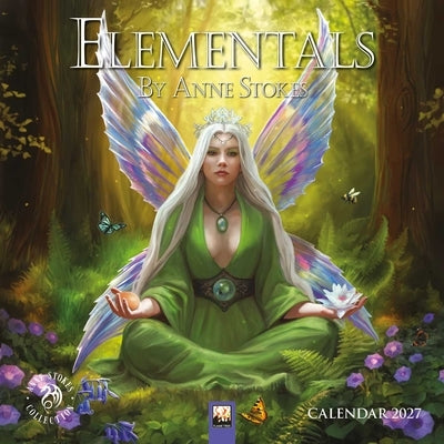 Elementals by Anne Stokes Mini Wall Calendar 2027 (Art Calendar) by Flame Tree Studio