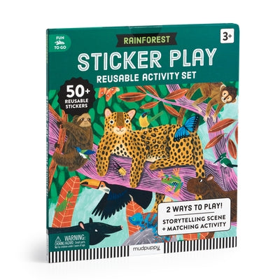 Rainforest Sticker Play Reusable Activity Set by Mudpuppy
