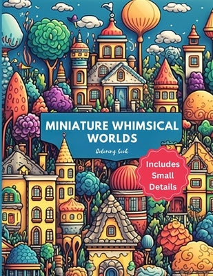 Miniature Whimsical Worlds: An Abstract Coloring Book for Detail Lovers by Barlow, Sabrina