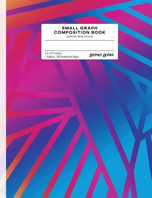 Small Graph Composition Book: Geometric Prism (Style D), Numbered Pages by Stepney Books