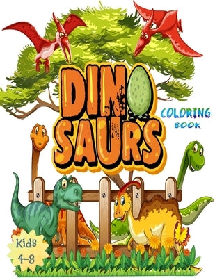 Dinosaurs Coloring Book: Great Gift for Boys & Girls, Age 4-8. 33 unique Dinosaur pictures! Pages are one-sided so markers won't bleed through by Edia Coloring, Herm