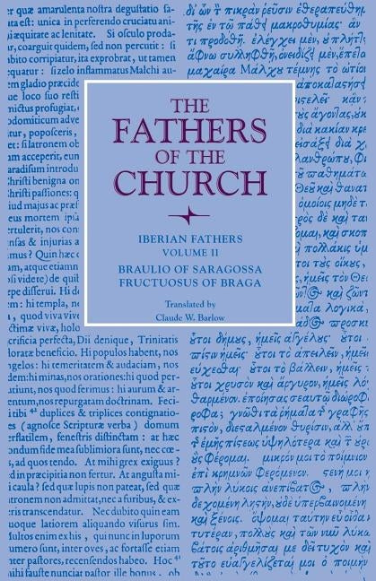 Iberian Fathers, Volume 2 by Braulio of Saragossa
