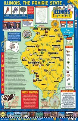 The Illinois Experience Poster/Map! by Gallopade International