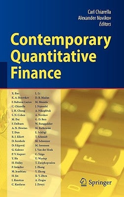 Contemporary Quantitative Finance: Essays in Honour of Eckhard Platen by Chiarella, Carl