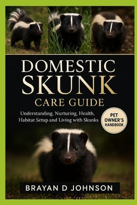 Domestic Skunk Care Guide: Understanding, Nurturing, Health, Habitat Setup, and Living with Skunks by D. Johnson, Brayan