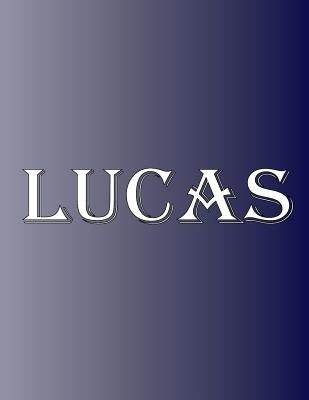 Lucas: 100 Pages 8.5" X 11" Personalized Name on Notebook College Ruled Line Paper by Rwg
