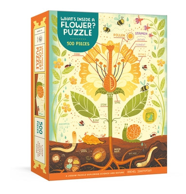 What's Inside a Flower? Puzzle: Exploring Science and Nature 500-Piece Jigsaw Puzzle Jigsaw Puzzles for Adults and Jigsaw Puzzles for Kids by Ignotofsky, Rachel